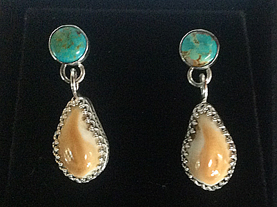 elk ivory earrings