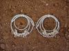 silver rope earrings